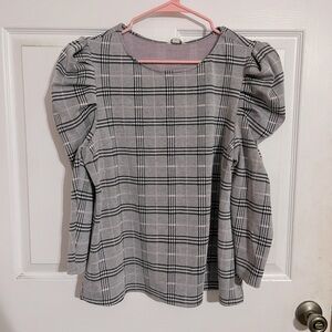 Cato | Springforward Ideal Black and Pink Dressy Top - NWT - L